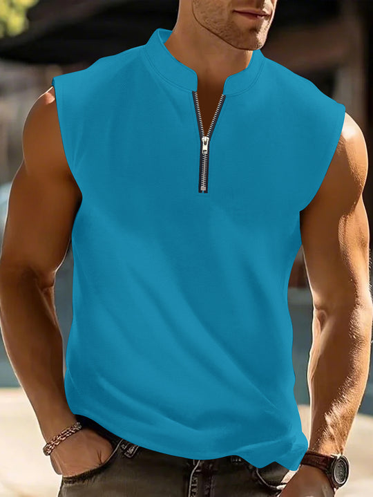Sweat-wicking Sleeveless Workout T-shirt