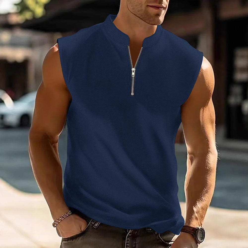 Sweat-wicking Sleeveless Workout T-shirt