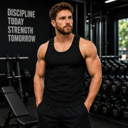 Men's Premium Tank Top | Organic Cotton Gym Shirt | RING ROVE