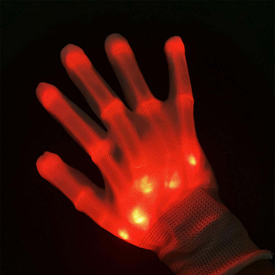 Hand Bones Led Glowing Glove Glitter Toy