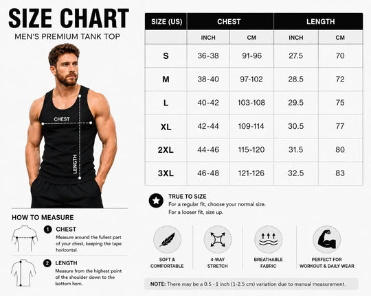 Men's Premium Tank Top | Organic Cotton Gym Shirt | RING ROVE