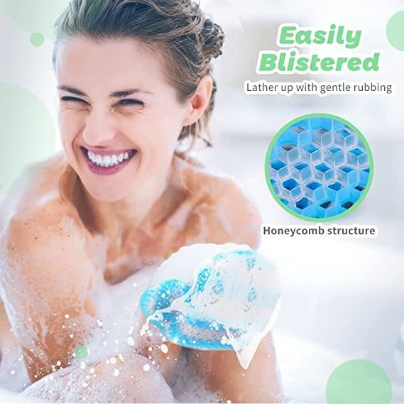 Unisex Bath Glove Honeycomb Type