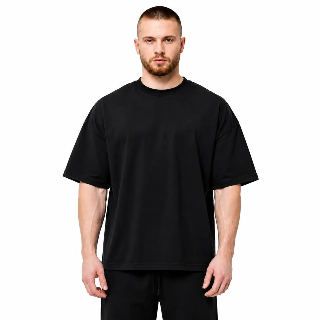 Men's Premium Oversized Pump Cover | Heavyweight 100% Cotton Gym T-Shirt