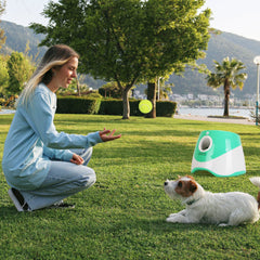 Automatic Dog Ball Launcher Included 6 Tennis Balls