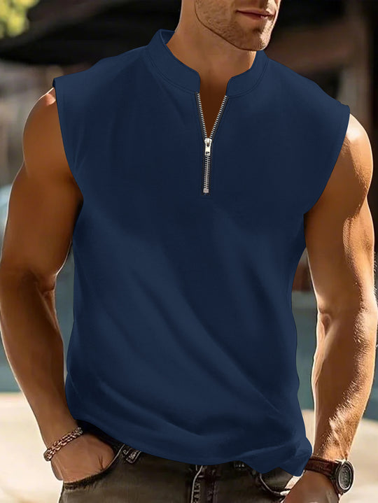 Sweat-wicking Sleeveless Workout T-shirt