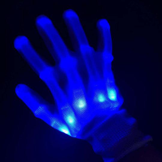 Hand Bones Led Glowing Glove Glitter Toy