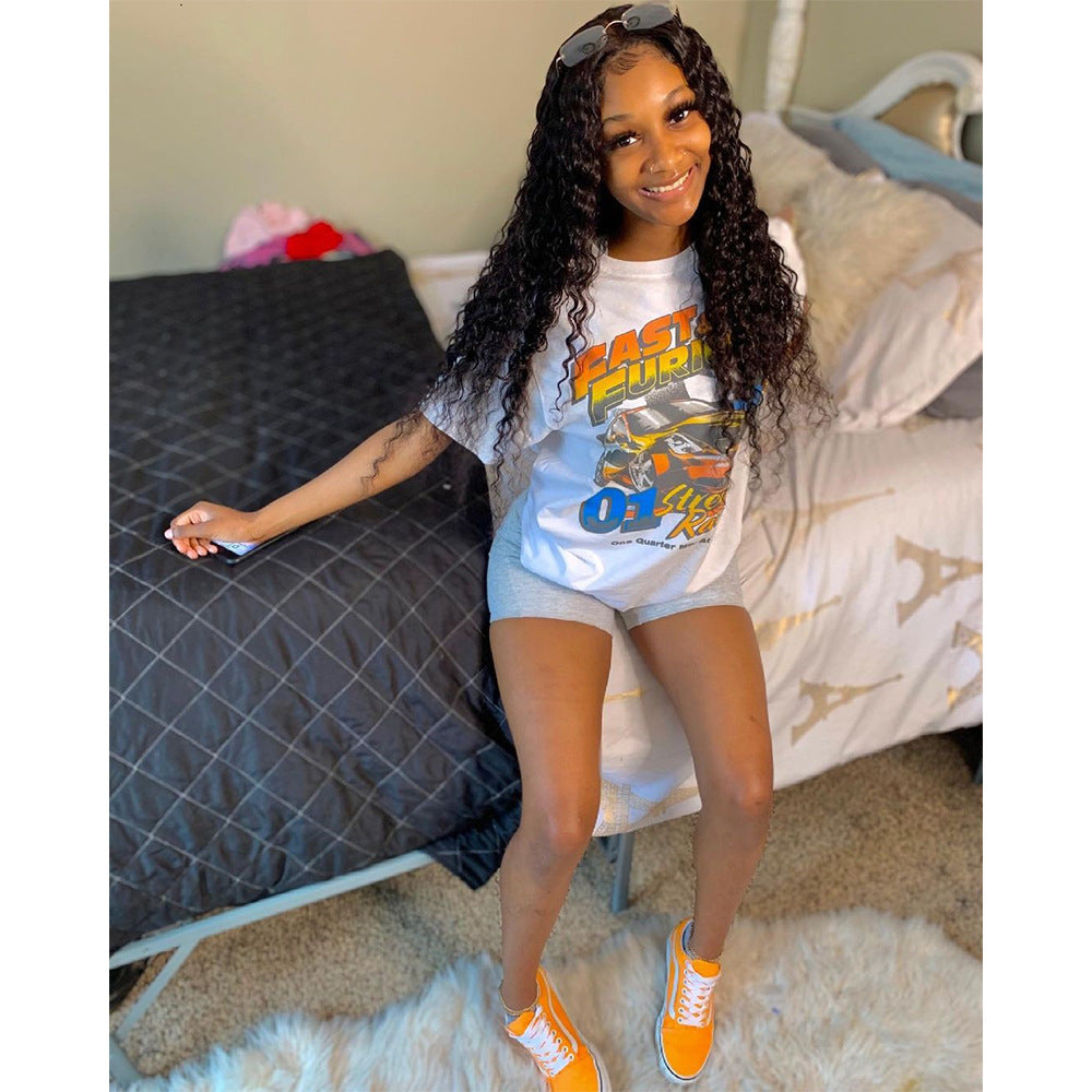 Sports And Leisure Loose Women Top T-Shirt