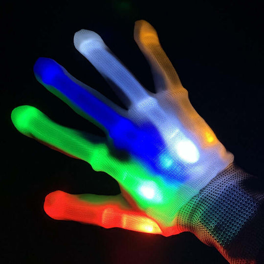 Hand Bones Led Glowing Glove Glitter Toy