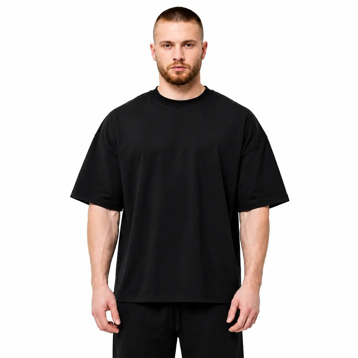 RING ROVE Mens Oversized Pump Cover Gym T Shirt - Front View