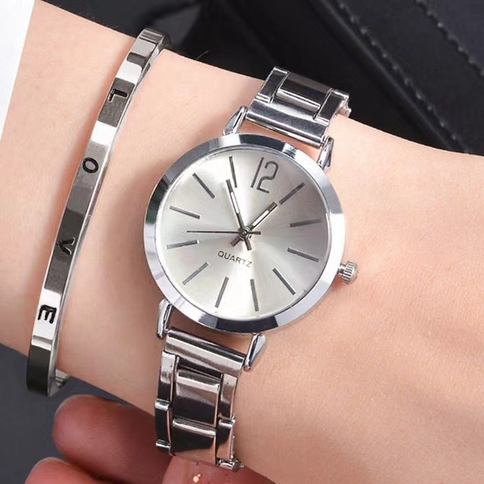 Narrow Strap Steel Strap Quartz Watch