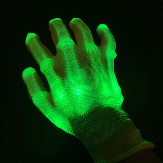 Hand Bones Led Glowing Glove Glitter Toy