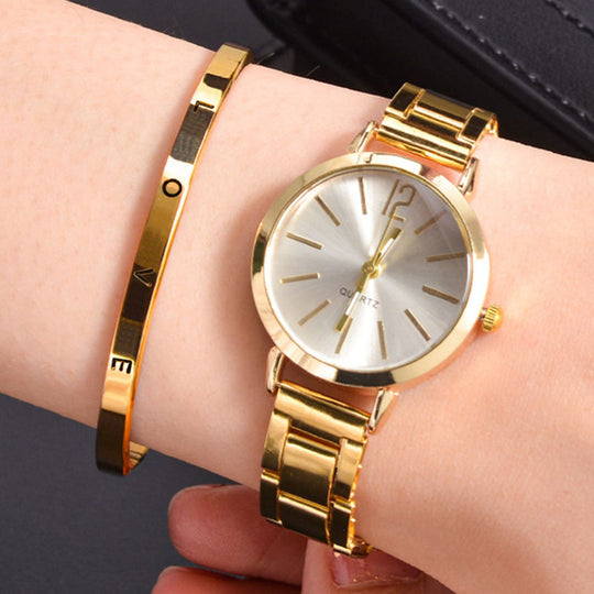 Narrow Strap Steel Strap Quartz Watch