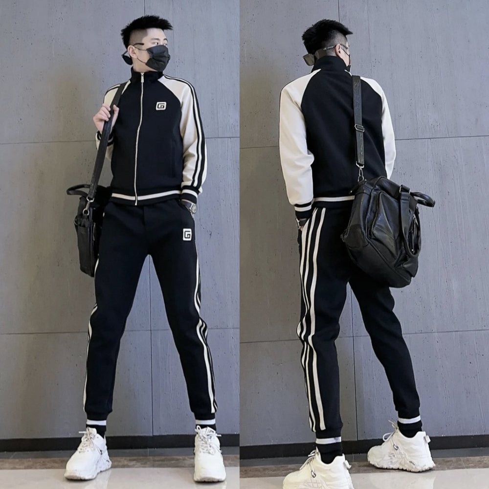 Light Luxury Simple Stylish All-Match Casual Sports Suit For Men