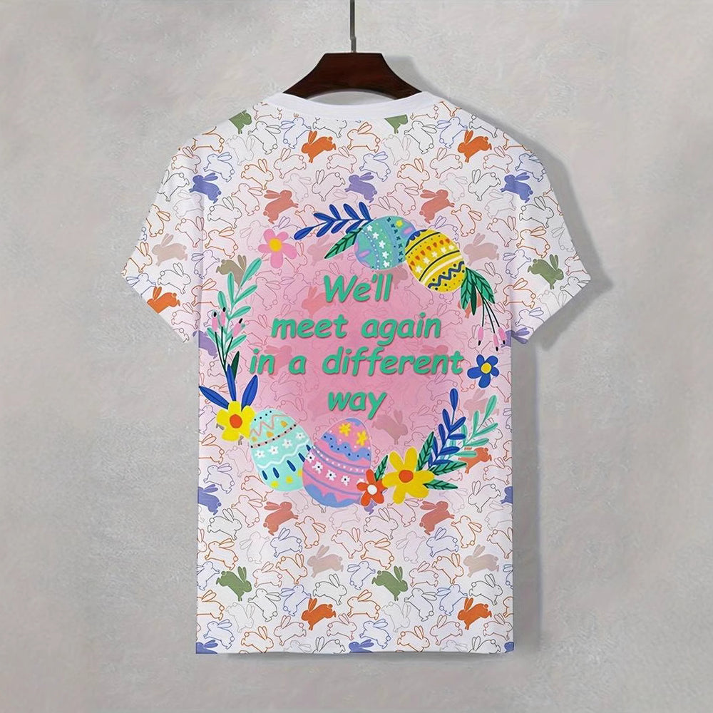 Printed Loose Breathable Sweat-proof Crew Neck Men's T-shirt